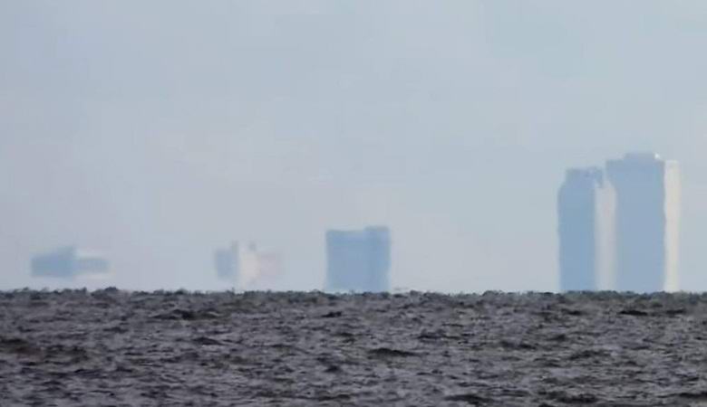 L'Américain a montré la courbure du globe en enlevant un gratte-ciel à une distance de 45 kilomètres