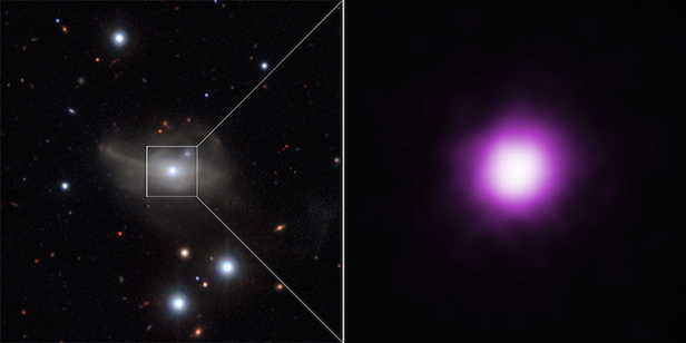 Les astronomes découvrent le mystère de la galaxie `` scintillante '' Markarian 1018 