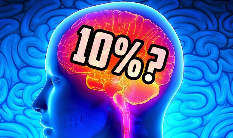 Le mythe classique est que nous n'utilisons que 10% des capacités de notre cerveau.