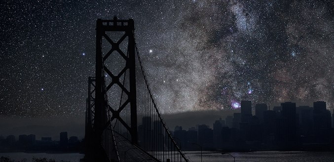 Le monde à la lumière des étoiles - et rien de plus