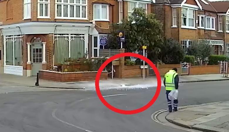 Un énorme morceau de glace est tombé du ciel au milieu de Londres