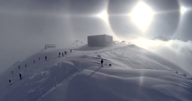 Fantasmes optiques du soleil d'hiver