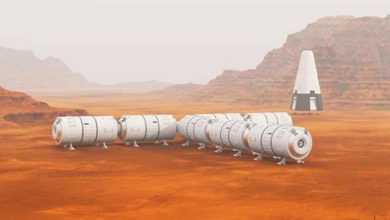 Usine d'extraction de poussière pour l'exploration de Mars