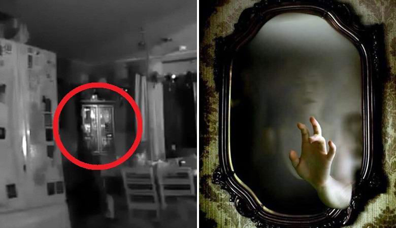 La réflexion fantôme est tombée sur la caméra de surveillance