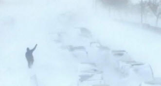 Chutes de neige aux États-Unis. Reportage photo