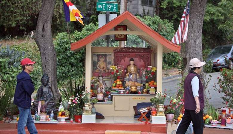 La statue du Bouddha d'Auckland réduit de 82% la criminalité locale