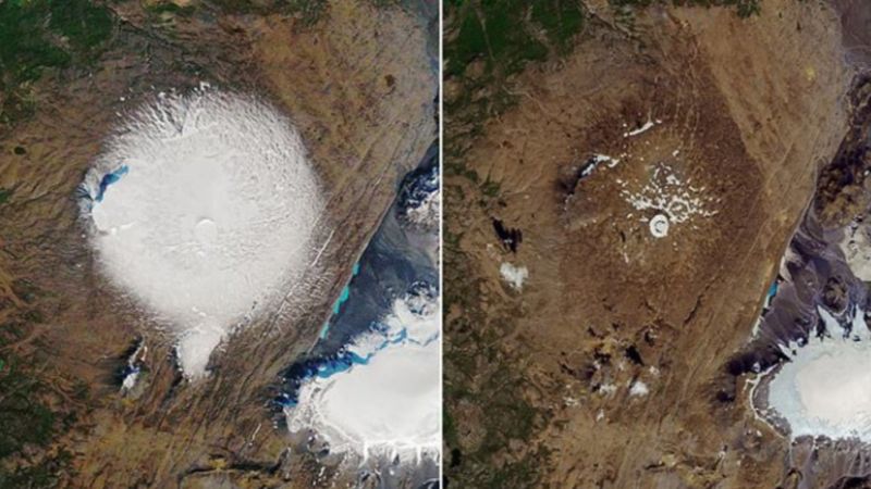 Scientifiques à perte: un immense glacier a fondu en Islande