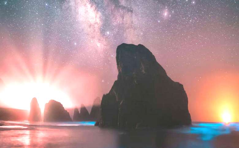 Un éclat étonnant est apparu dans le ciel au-dessus de l'Indonésie avant le tremblement de terre.