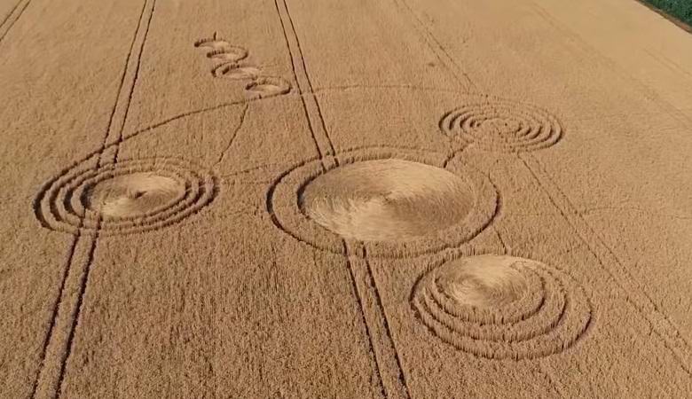 Dans le territoire de Krasnodar, des cercles mystérieux sur le terrain ont soudainement fleuri