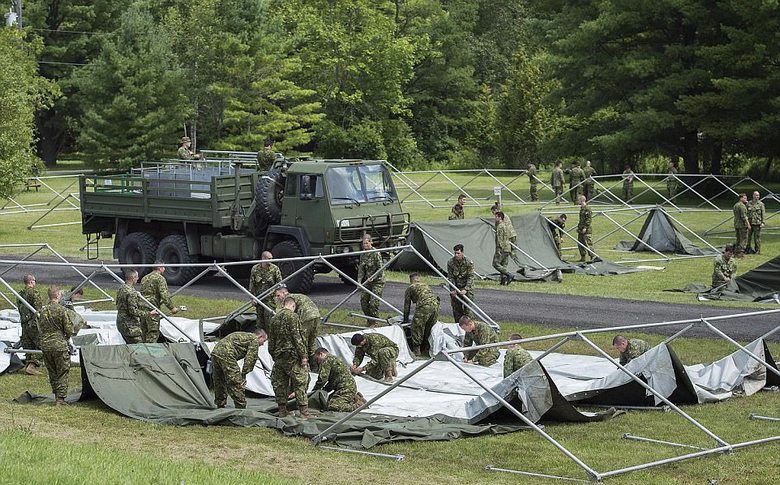 Camp de construction militaire canadien pour les réfugiés américains?