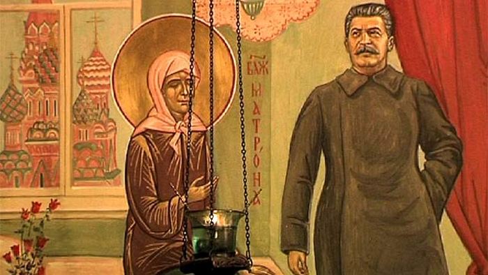 Rencontre de Staline et sainte Matrone de Moscou