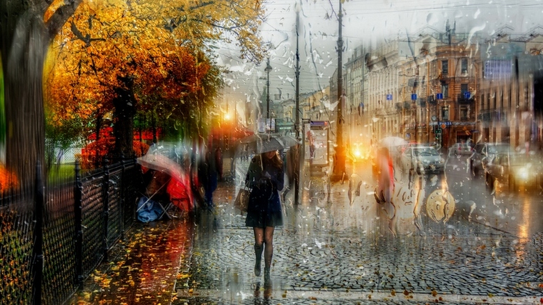 Une pluie mystérieuse s'est déversée sur une toute petite partie de la route en Italie
