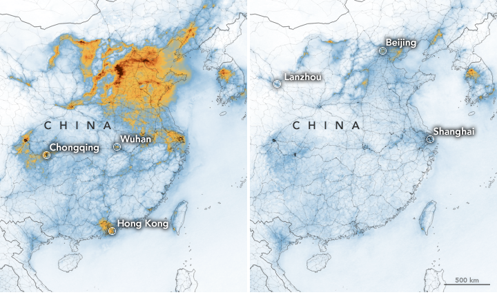 La pollution au dioxyde d'azote en Chine diminue fortement 