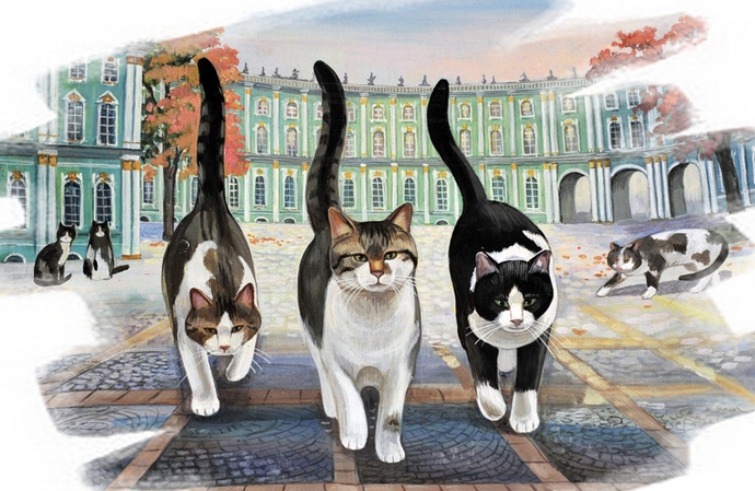 Demain est le jour du chat de l'Ermitage